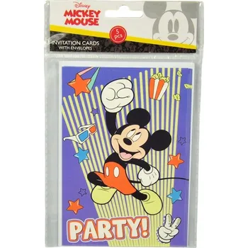 Pozvánka Narozeninové pozvánky s obálkami - myšák Mickey