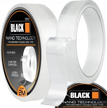 Lepicí páska NANO oboustranná montážní páska 2m, voděodolná, průhledná, silná, 20mm