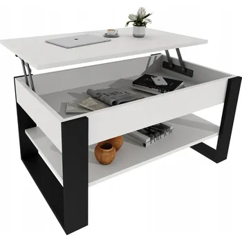 Konferenční stolek Konferenční stolek möbelkap obdélníkový 92 x 54,2 x 45 cm bílý