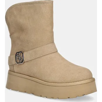 Dívčí obuv Sněhule Guess DOLSAY2 béžová barva, FLFDOL ESU10 FLFDOL.ESU10.NUDE 80X, EUR 37