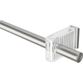 Garnýž Ocelová roztažitelná garnýž v matně stříbrné barvě 107 - 305 cm Flute – Umbra ID_1821778