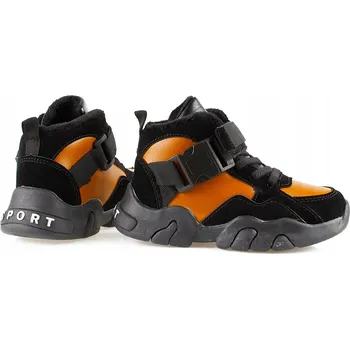 Dámské polobotky Polobotky přechodky černé camel nad kotník 29