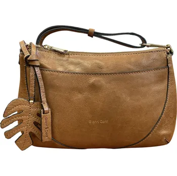 Kabelka Gianni Conti kožená dámská crossbody kabelka - světle hnědá 4756491 cuoio