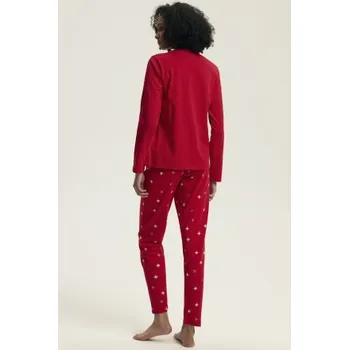 Dámské pyžamo Dámské pyžamo Henderson Dotie - bavlna Červená M