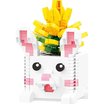 ostatní stavebnice Mini plastové stavebnice králíček Stavebnice 501 dílků 6,4 x 9,9 9 Cm