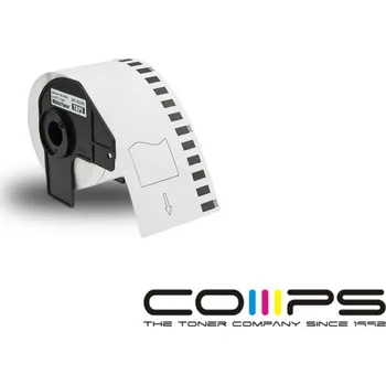 Papír pro tiskárny Kvalitní-tonery Papírová role 62mm x 30.48m, bílá, 1 ks, DK22205, kompatibilní pro tiskárny štítků Brother