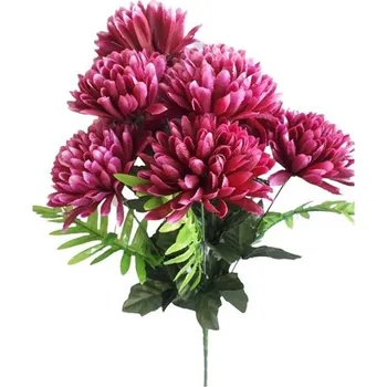 umělá květina Umělý svazek Chryzantém, fialová, výška 58 cm