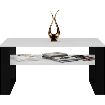 Konferenční stolek Konferenční stolek TopEshop obdélníkový 90 x 58 x 50 cm bílý