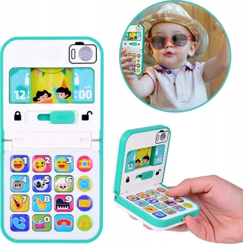 Hračka pro nejmenší INTERAKTIVNÍ SMARTPHONE HRAČKA PRO DĚTI – SKLÁDACÍ SE ZRCÁTKEM