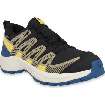 Dívčí obuv Salomon Xa Pro V8 WP J L47729400 - black gray/green powder/giallo 33