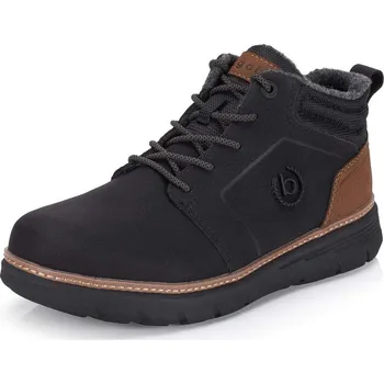 Pánská obuv Pánská Pánská kotníková obuv BUGATTI 331-AP030-5000-1000 černá W5 331-AP030-5000-1000 SCHWARZ H/W5 45