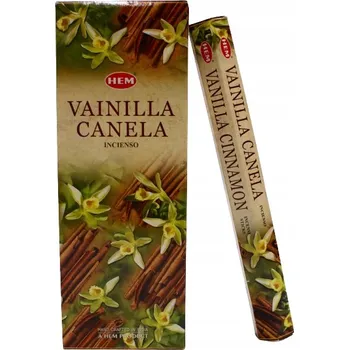 Čajovna INDICKÉ VONNÉ TYČINKY VANILKA A SKOŘICE HEM 20 ks VANILKA SE SKOŘICÍ