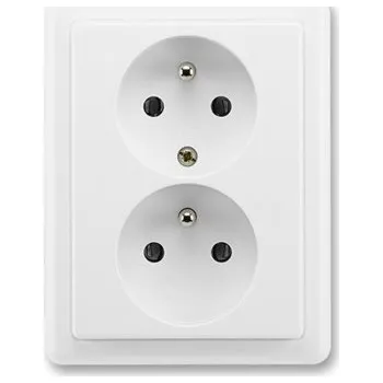 Elektrická zásuvka Dvojzásuvka 5512C-2349 bílá