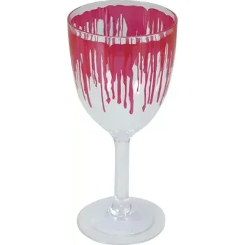 Karnevalový doplněk Plastový pohár tekoucí krev