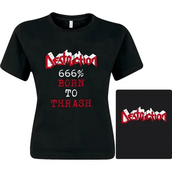 Dámské tričko dámské triko Destruction - 666% Born To Thrash
