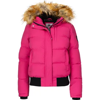 Dámská móda PitBull West Coast - dámská zimní bunda AZALEA malinově červená S