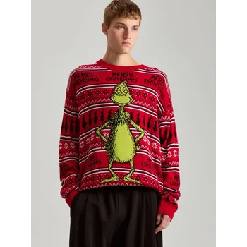 Pánský svetr Vánoční svetr The Grinch - M - House - červené - 659CG-33X