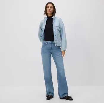 Dámské džíny Reserved - Džíny straight fit - modrá - 707IH-50J - 707IH-50J-40