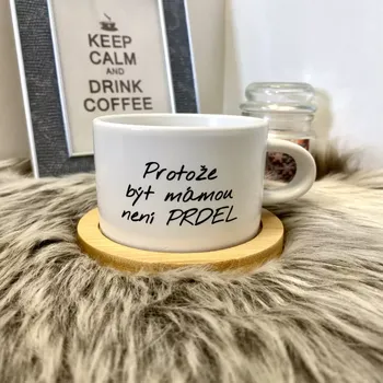 Hrnek makronka Protože být mámou není prdel - SLEVA100