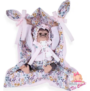 Panenka Realistická panenka opička Mimi 36cm Muñecas De Cuna - Flower