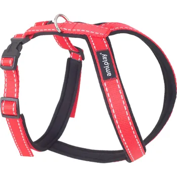 Postroj pro psa Nastavitelný postroj pro psa REFLEX GUARD SOFT červená velikost XS, S, M, L, XL, XXL Rozměr: XXL - 62x69-93 cm