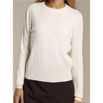 Dámský svetr Sinsay - Svetr z žebrované pleteniny - béžová - 156FK-02X - 156FK-02X-S