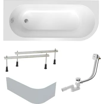 Vana Laguna Asymetrická vana Laguna Rajka 170x72,5 cm akrylát levá SIKOVRAJ170LAPNP SIKOVRAJ170LAPNP