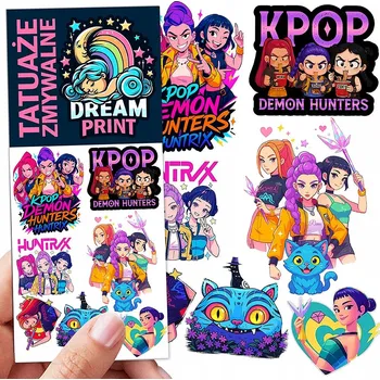 Odstranitelné tetování Filmové a herní tetování, dětské tetovačky, vodní smývatelné tetování na narozeniny, Dárek, upomínka, dočasné tetování pro děti, originální, opakovaně použitelné, Spousta Vzorů