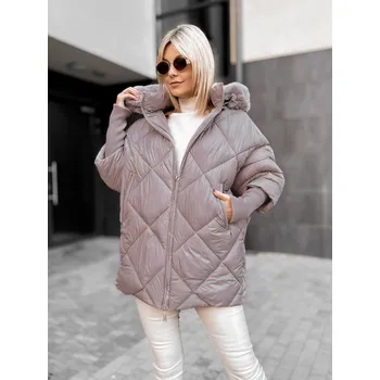 Prošívaná zimní bunda LILY capuccino Velikost: M