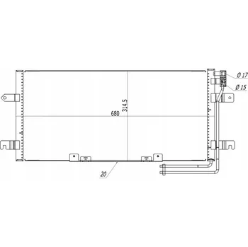 Výparník klimatizace Hart 619 527 Kondenzátor klimatizace
