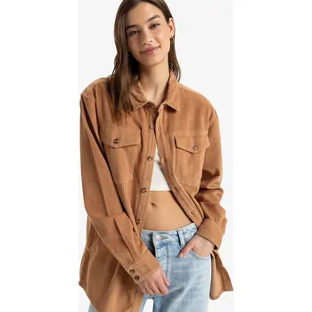 Dámská košile košile Roxy Let It Go Cord LS - CLB0/Camel L