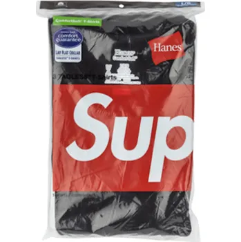 Boxerky Supreme Hanes Tagless Tees (3 Pack) Black Velikost: XL