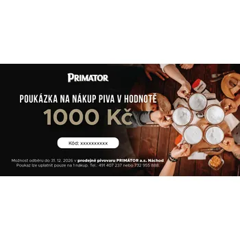 Dárkový potravinový koš Dárkový poukaz na pivo 1000 Kč