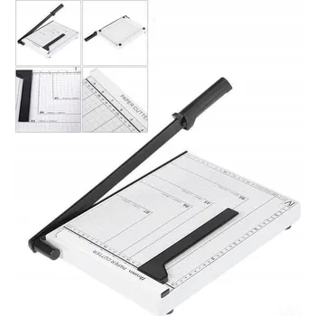 Řezačka papíru GILOTINOVÁ ŘEZAČKA NA PAPÍR A4 ŘEZAČKA STROJNÍ NŮŽKOVÝ OŘEZÁVAČ KOVOVÁ PŘESNÁ