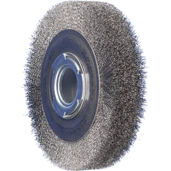 Brusný kotouč Pferd 43701213 | Rotační kartáč široký, univerzální, zvlněný drát POS RBU 15038/AK 32-2 ST 0,20