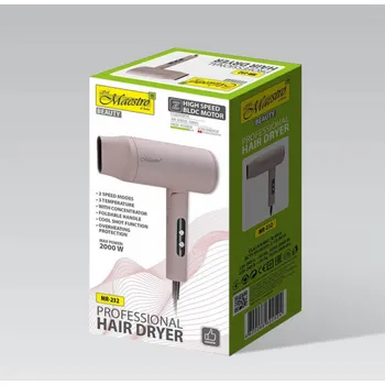 Fén Maestro MR-232 Fén na vlasy 2000 W Růžový