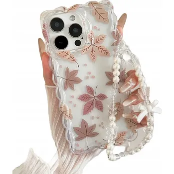 Pouzdro na mobilní telefon Podzimní Pouzdro na Telefon s Ozdobnou Šňůrkou Listy pro iPhone 16