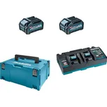 Makita 191U00-8 sada Li-ion XGT 40V 2ks BL4040+1ks DC40RB+1ksMakpac