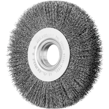 Brusný kotouč Pferd 43701115 | Rotační kartáč široký, univerzální, zvlněný drát POS RBU 12520/14 ST 0,30