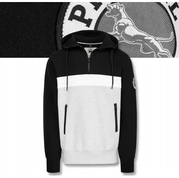 Pánská mikina Pánská mikina s kapucí Pitbull GIBSON na Poloviční Zip Klokanka Kapsy na Zip