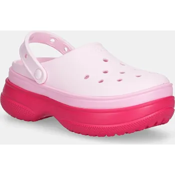 Dámské pantofle Pantofle Crocs Classic Stacked Clog 211355.6ZQ růžová 03X, EUR 39/40
