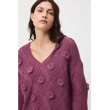 Dámský svetr Svetr Medicine RW25-SWD502 fialová 48X, vel. L