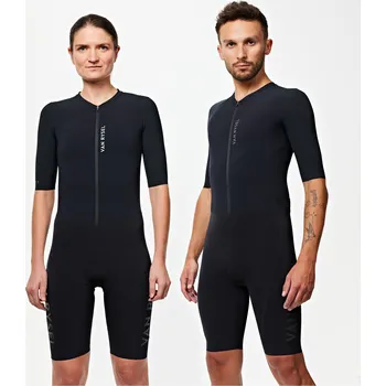 Dámský overall VAN RYSEL Triatlonová aerodynamická kombinéza Trifonction XS ČERNÁ