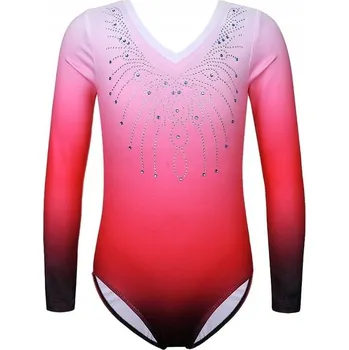 Body BALETNÍ TRIKOT OMBRE PRO TANEC A GYMNASTIKU, VELIKOST 130