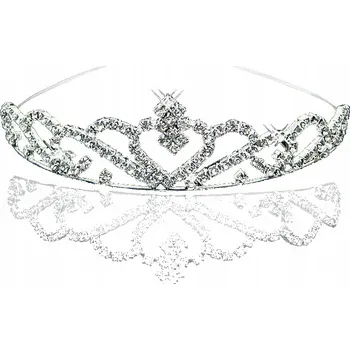 Svatební DIADÉM TIÁRA korunka SVATEBNÍ ozdoba do vlasů