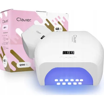 UV lampa na nehty Lampa na nehty dual LED UV na hybridy a gely Clavier Q100 se zrcadlovým dnem, 48W