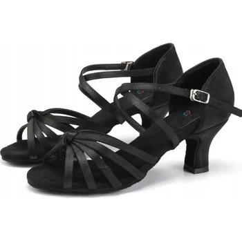 Pracovní obuv Lelka taneční boty na latino W217 - ČERNÉ - 5cm velikost 36
