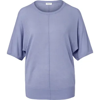 662298 - Tchibo - Triko z jemného úpletu z lněné směsi - pro ženy - vel. XL 48/50 - barva: modrá