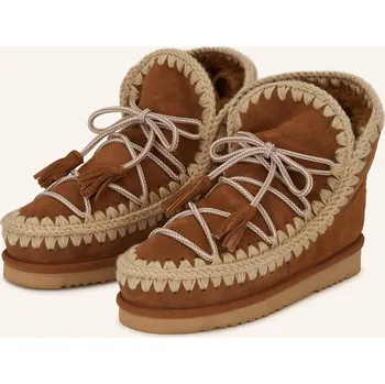 Dámské mokasíny Mou Dámské Boty Scoubidoo Lace, koňaková, 39