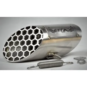 Koncovka výfuku POWER WORKS Racing Španělsko Krátká boční koncovka výfuku POWER WORKS STAGE 2 pro DUCATI Multistrada V4